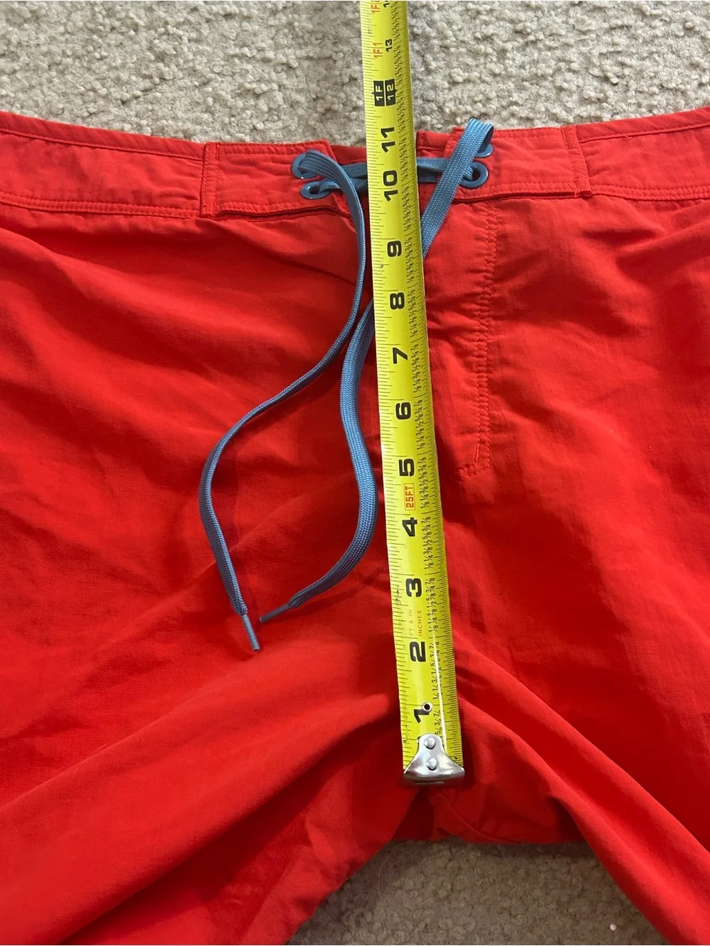 The North Face Board Shorts Mens 36 Red Zip Pocket 9”